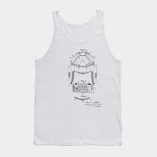 Football Helmet VINTAGE PATENT DRAWING Tank Top